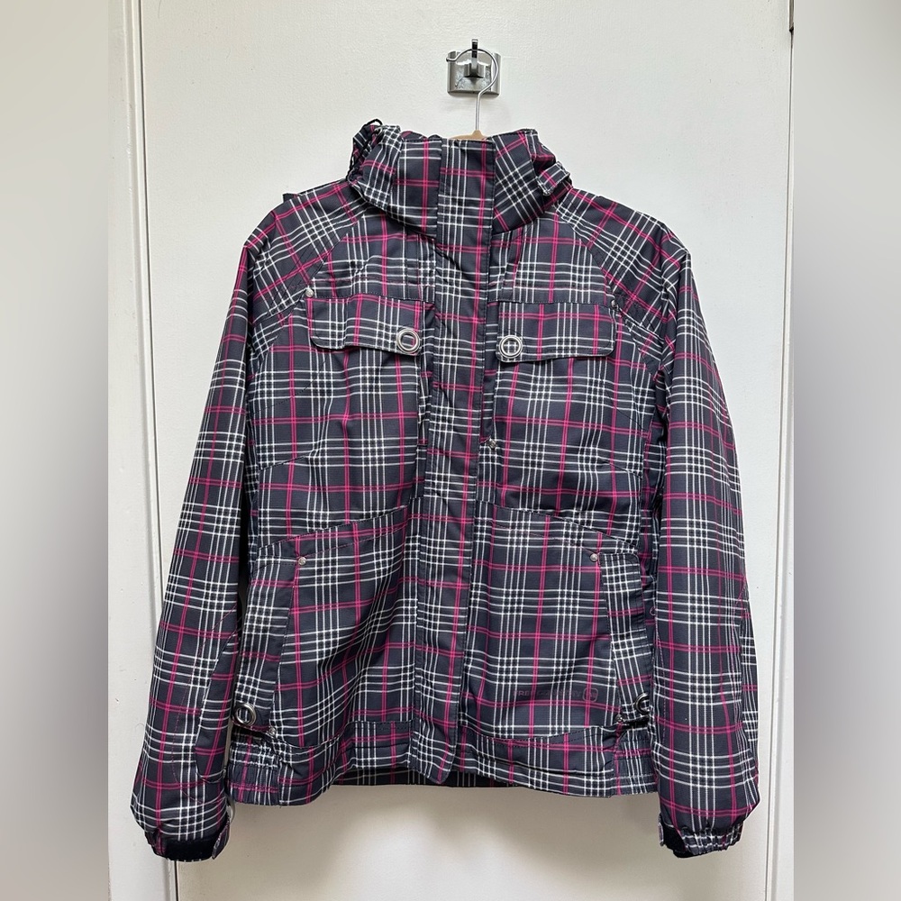 Free Country Vertical Series Women's Jacket/Coat Ski Winter Grey pink Size M